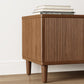 Fluted TV Stand with Storage Drawers and Cabinet — Fits 55"-65" TVs
