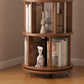 Rotating Round Bookshelf, Adjustable 1 - 6 Tiers – Space - Saving Storage Rack - Kaslandi Furniture