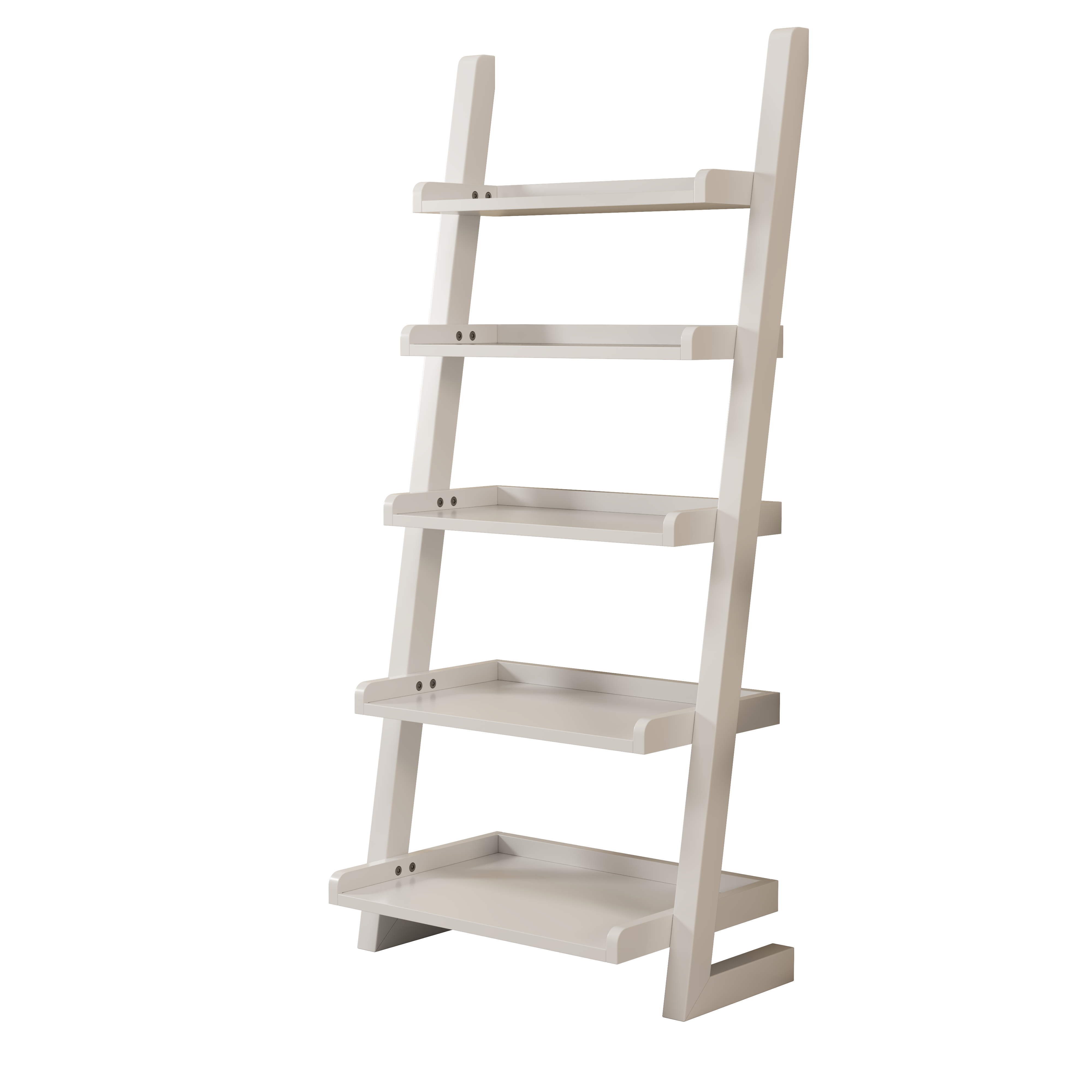 5-Tier Wooden Ladder Shelf – Modern Space-Saving Bookcase