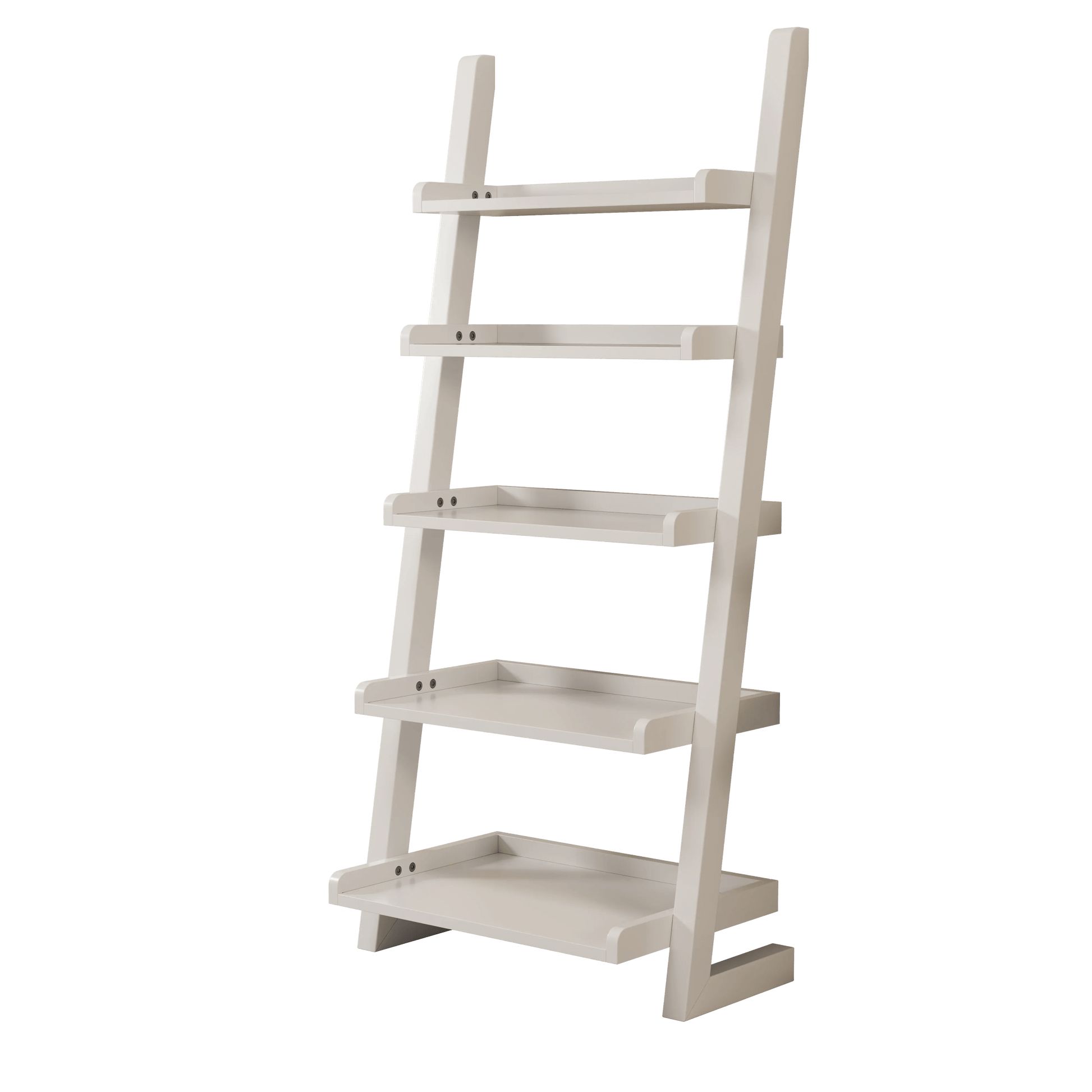 5 - Tier Wooden Ladder Shelf – Modern Space - Saving Bookcase - Kaslandi Furniture