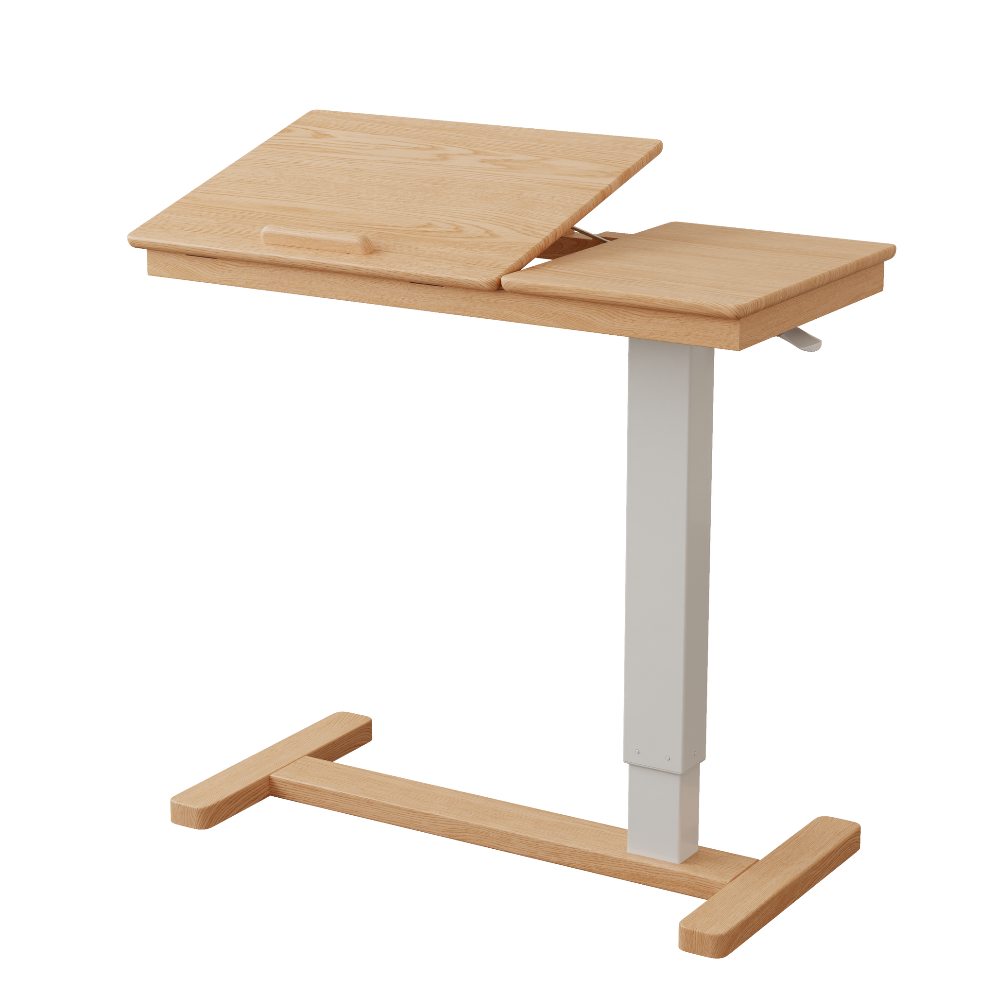 Adjustable Solid Wood Overbed Table