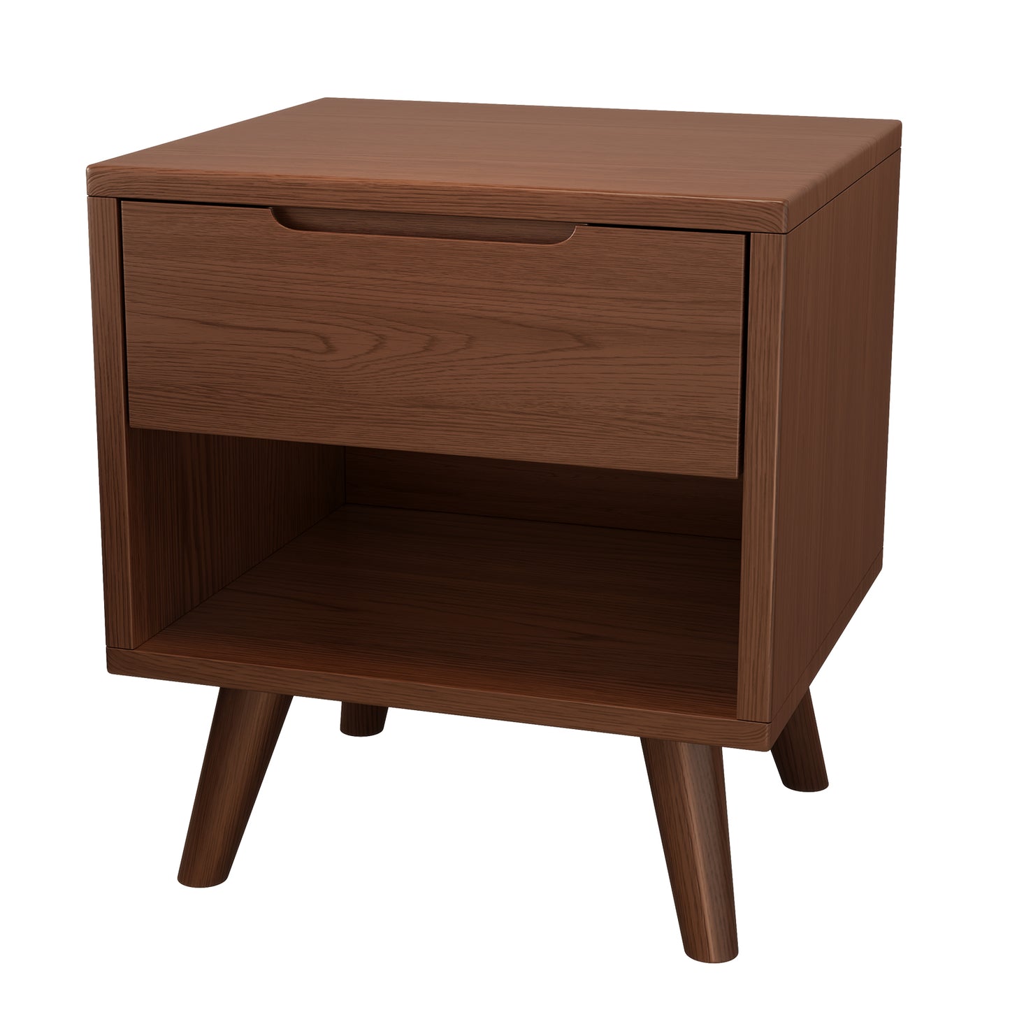 Walnut Modern Nightstand