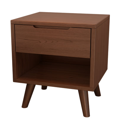 Walnut Modern Nightstand