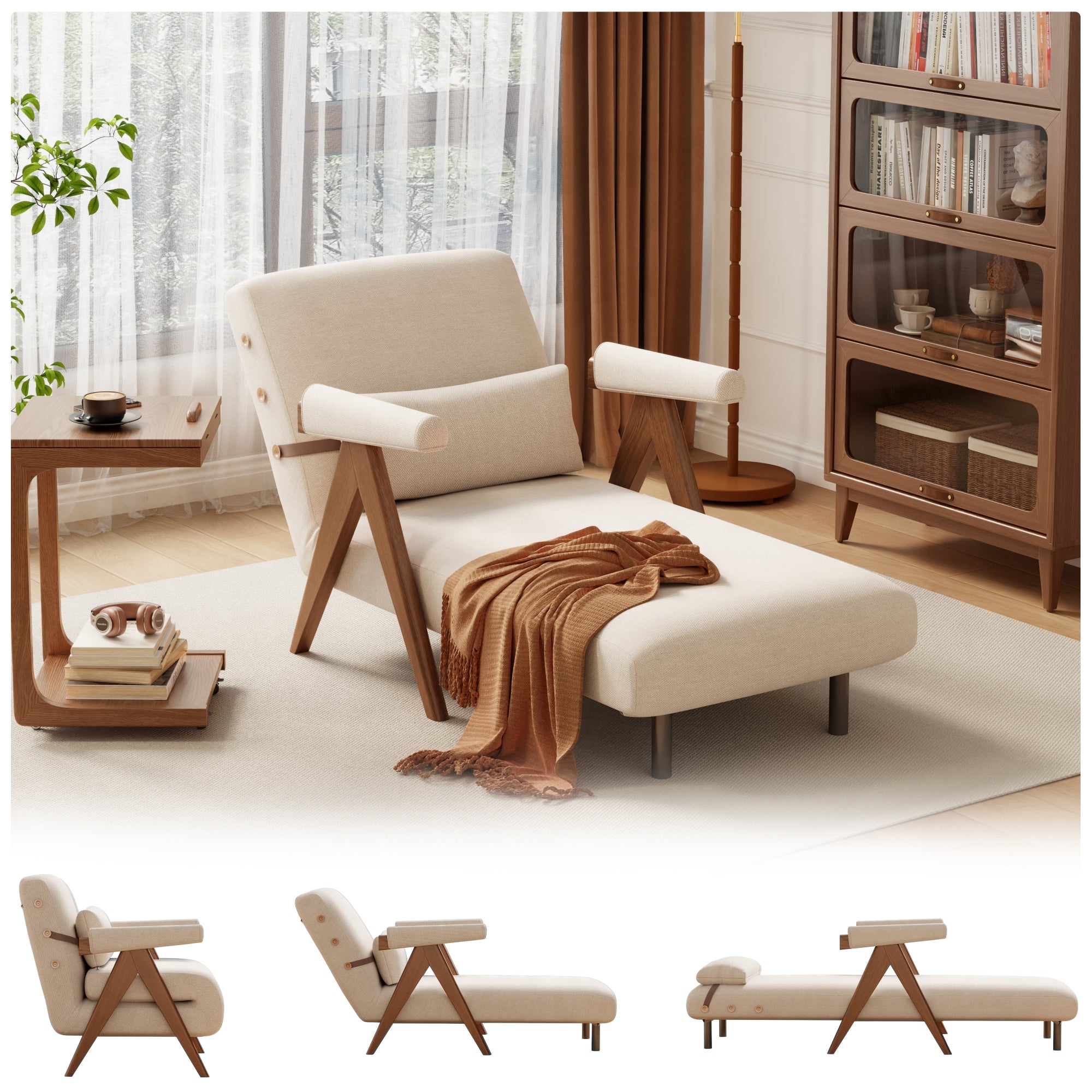 3-in-1 Convertible Sleeper Chair