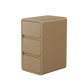 3 Tier Narrow White Nightstand - Kaslandi Furniture