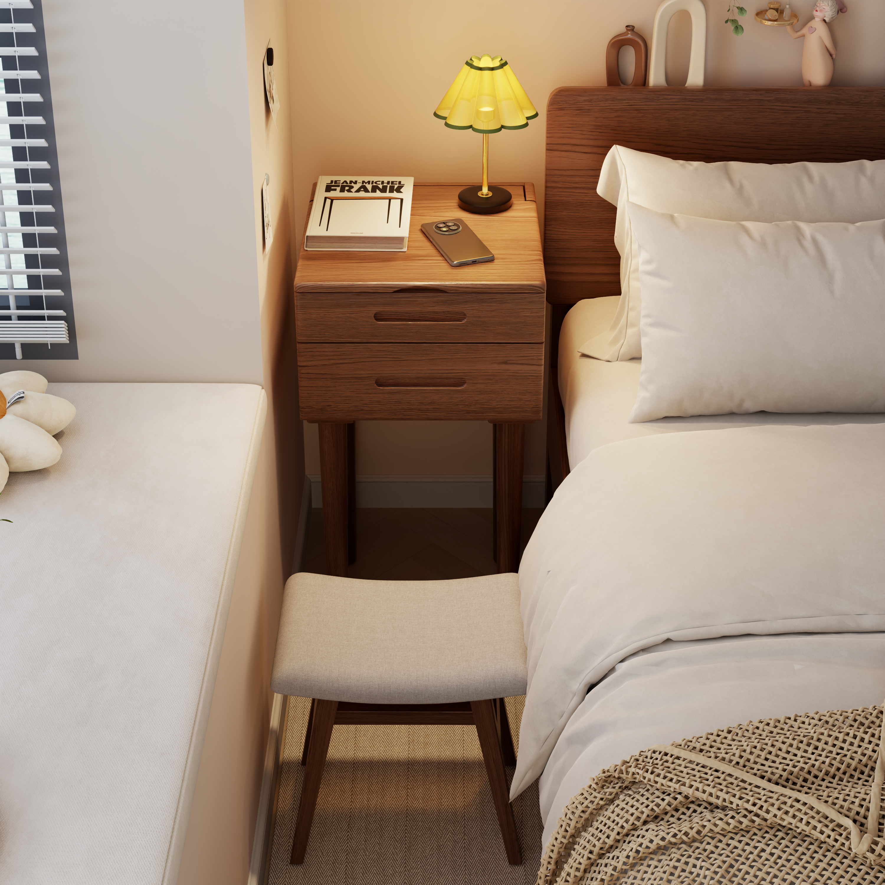 Vanity Desk with Mirror & Lights