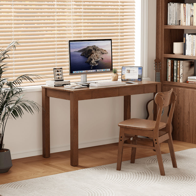 Solid Wood Dining Chair - 330 lbs Rated, Easy-Clean for Dining & Home Office