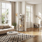 Rotating Round Bookshelf, Adjustable 1-6 Tiers – Space-Saving Storage Rack - iKaslandi