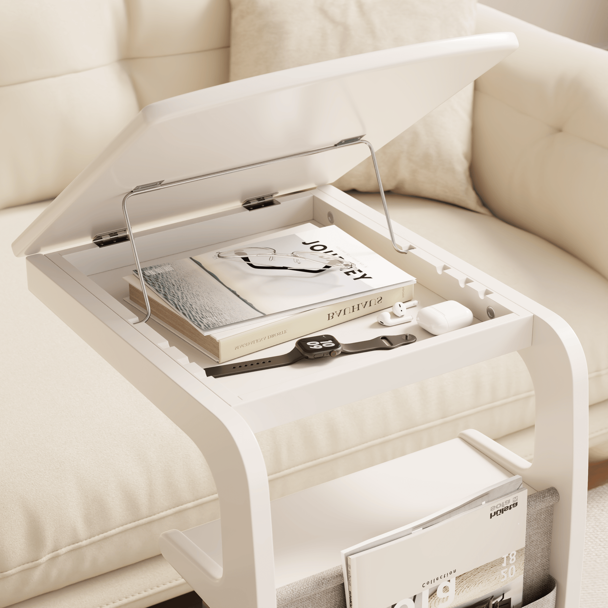 C Shaped Table for Couch - Kaslandi Furniture