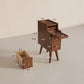 Modern Nightstand Set of 2 - Narrow Bedside Tables with Drawer - iKaslandi