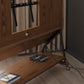 Rolling TV Stand for 40 - 65 Inch TV with Wheels | Wooden Mobile TV Cart - Kaslandi Furniture