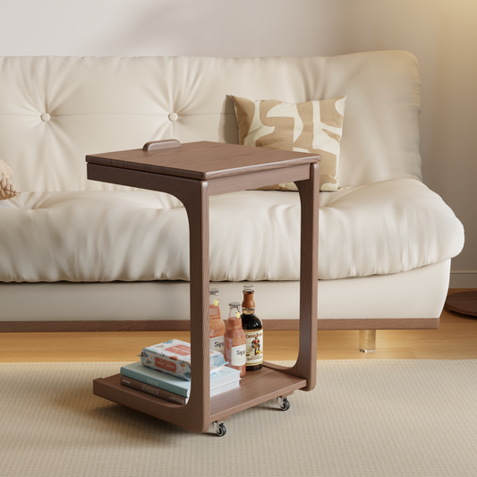 C-shaped couch table