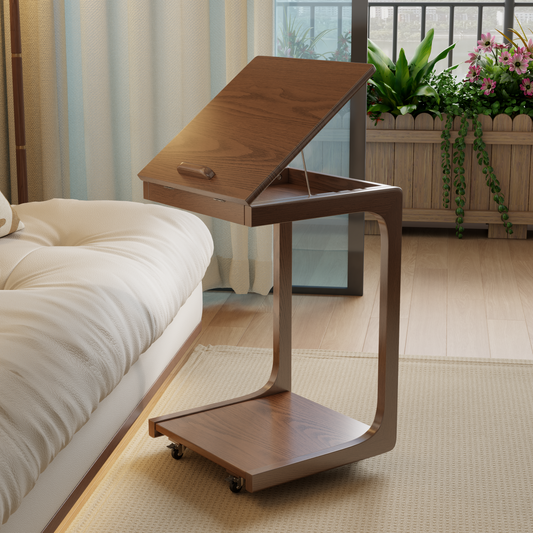 C-shaped couch table