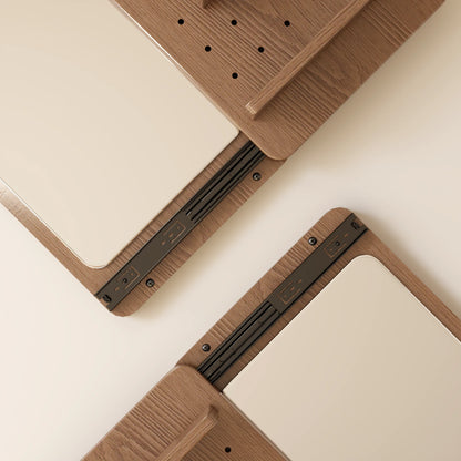 Full Length Wall Mirror with Shelf & Hooks - Kaslandi Furniture