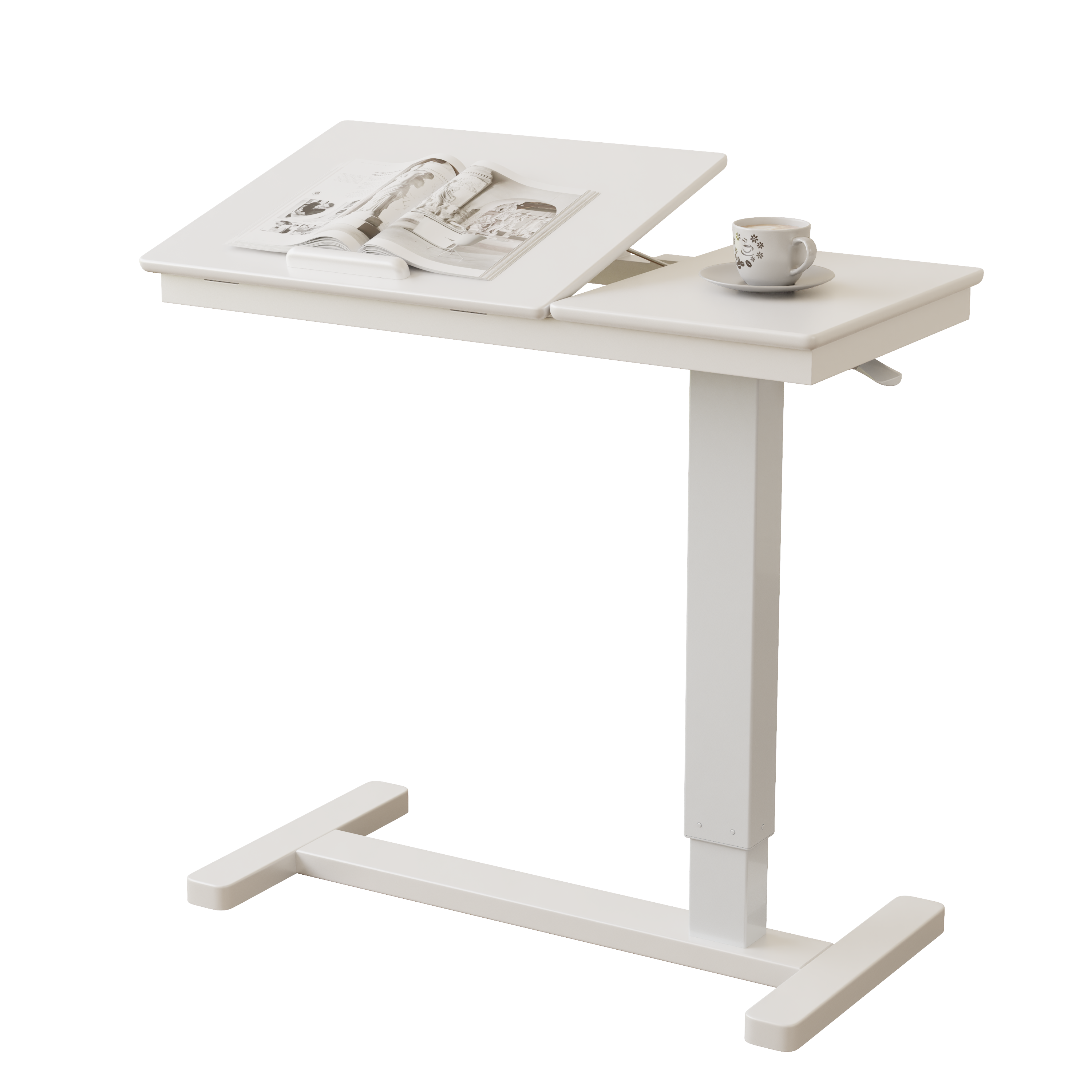 Adjustable Solid Wood Overbed Table