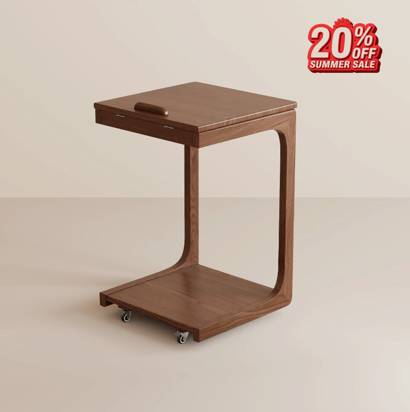 2-Tier C-Shaped Side Table – Perfect for Sofa, Bed, or Laptop