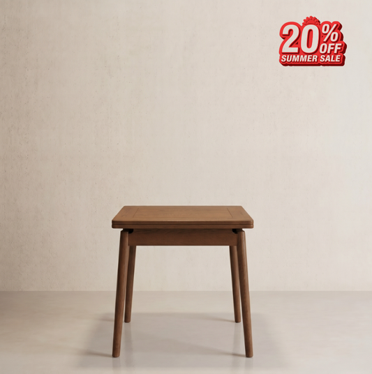 Expandable Solid Wood Dining Table for