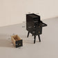 Modern Nightstand Set of 2 - Narrow Bedside Tables with Drawer - iKaslandi