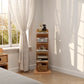 5-Tier Solid Wood Bookshelf – Narrow Space-Saving Storage