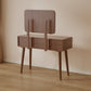 Solid Wood Vanity Desk with Detachable Lighted Mirror | Converts to Writing Desk - Kaslandi Furniture