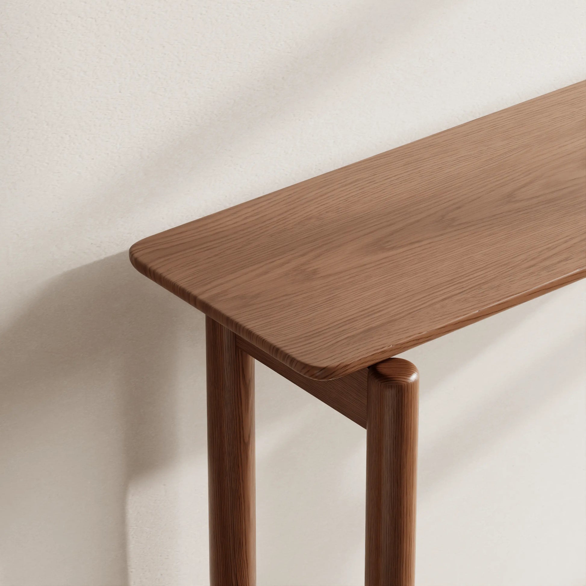 Solid Wood Narrow Console Table for Entryway & Living Room - iKaslandi