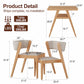 3-Piece Bistro Dining Set with Table and Chairs - iKaslandi