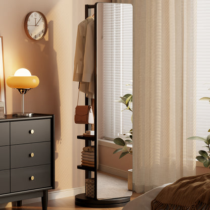 360 degree rotatable full-length mirror