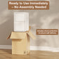 3 Tier Narrow White Nightstand