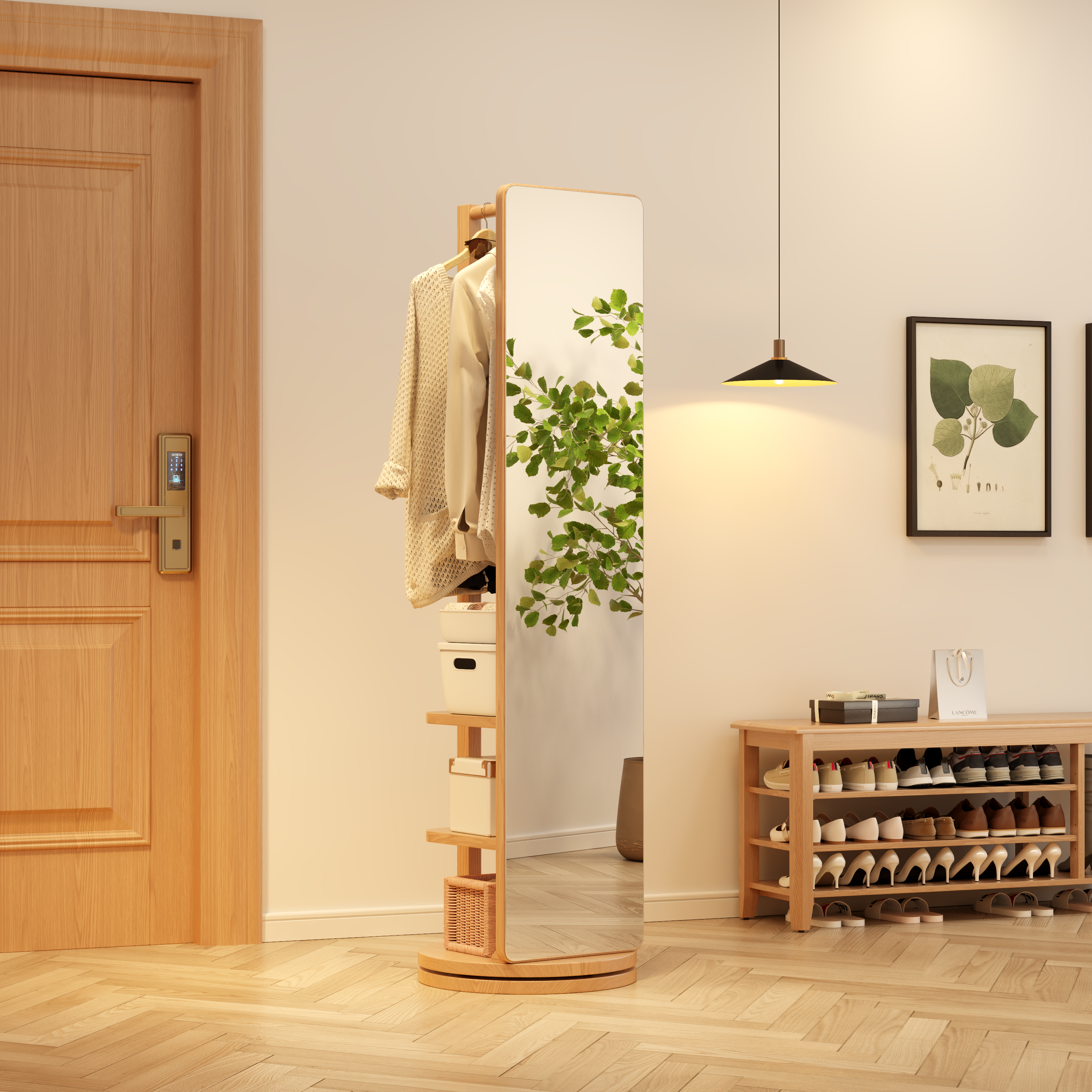 Rolling Full Length Mirror