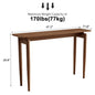 Narrow Console Table, Walnut