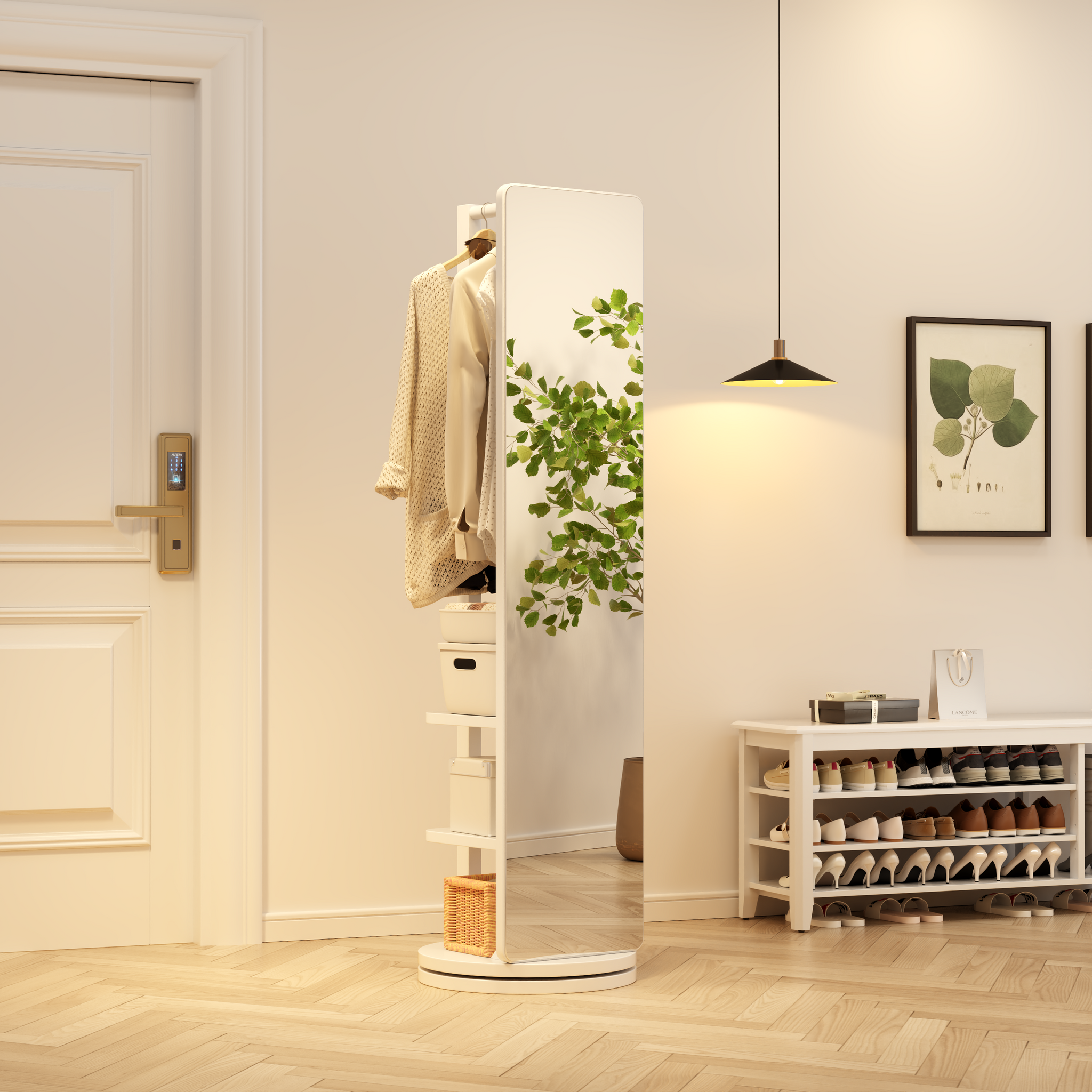 Rolling Full Length Mirror