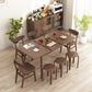 Extendable Dining Table for 4-8