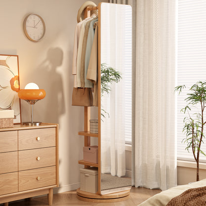 360 degree rotatable full-length mirror