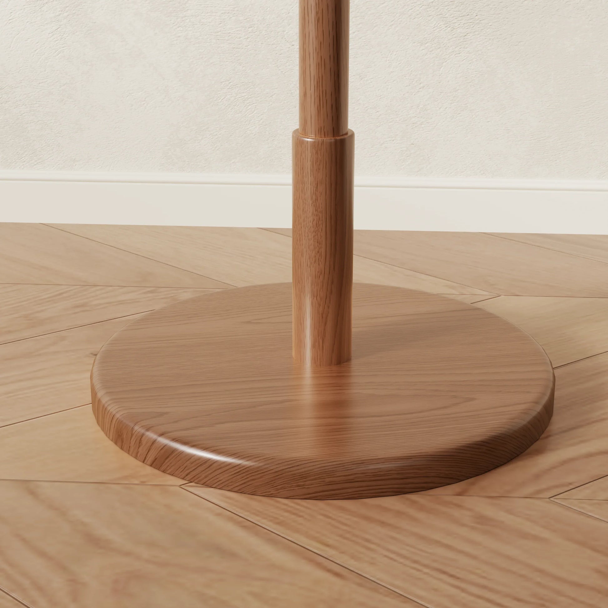 Solid Wood Cactus Coat Rack Stand – Modern Freestanding Coat Tree - Kaslandi Furniture