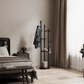 360° Rotating Solid Wood Coat Rack with Shelves - Kaslandi Furniture