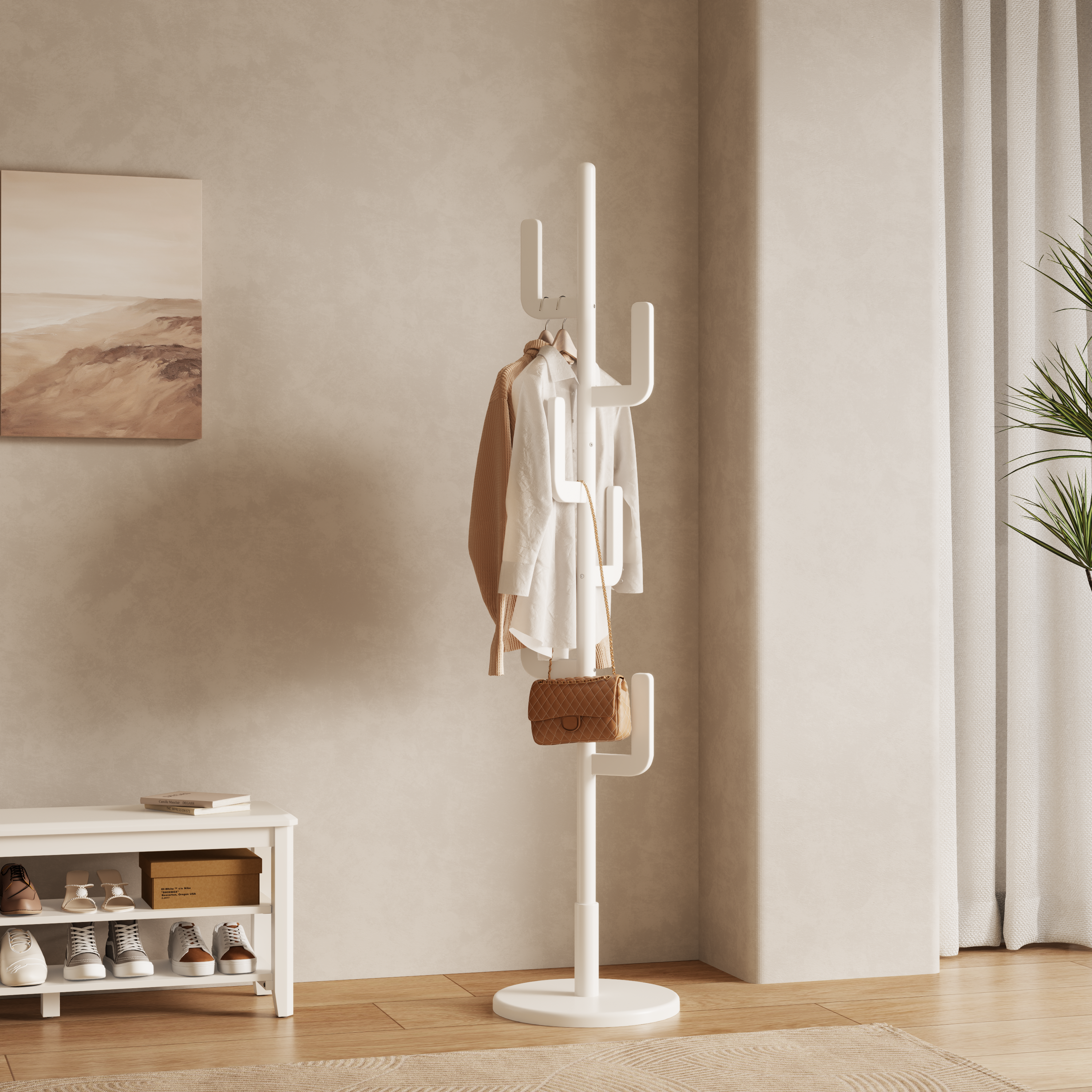 Cactus Coat Rack Stand