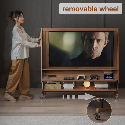 Rolling TV Stand, 40-65 Inches