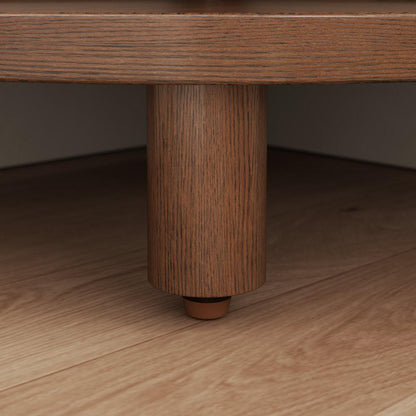 5 Tier Solid Wood Corner Shelf, Space Saving Corner Bookcase for Small Spaces - iKaslandi