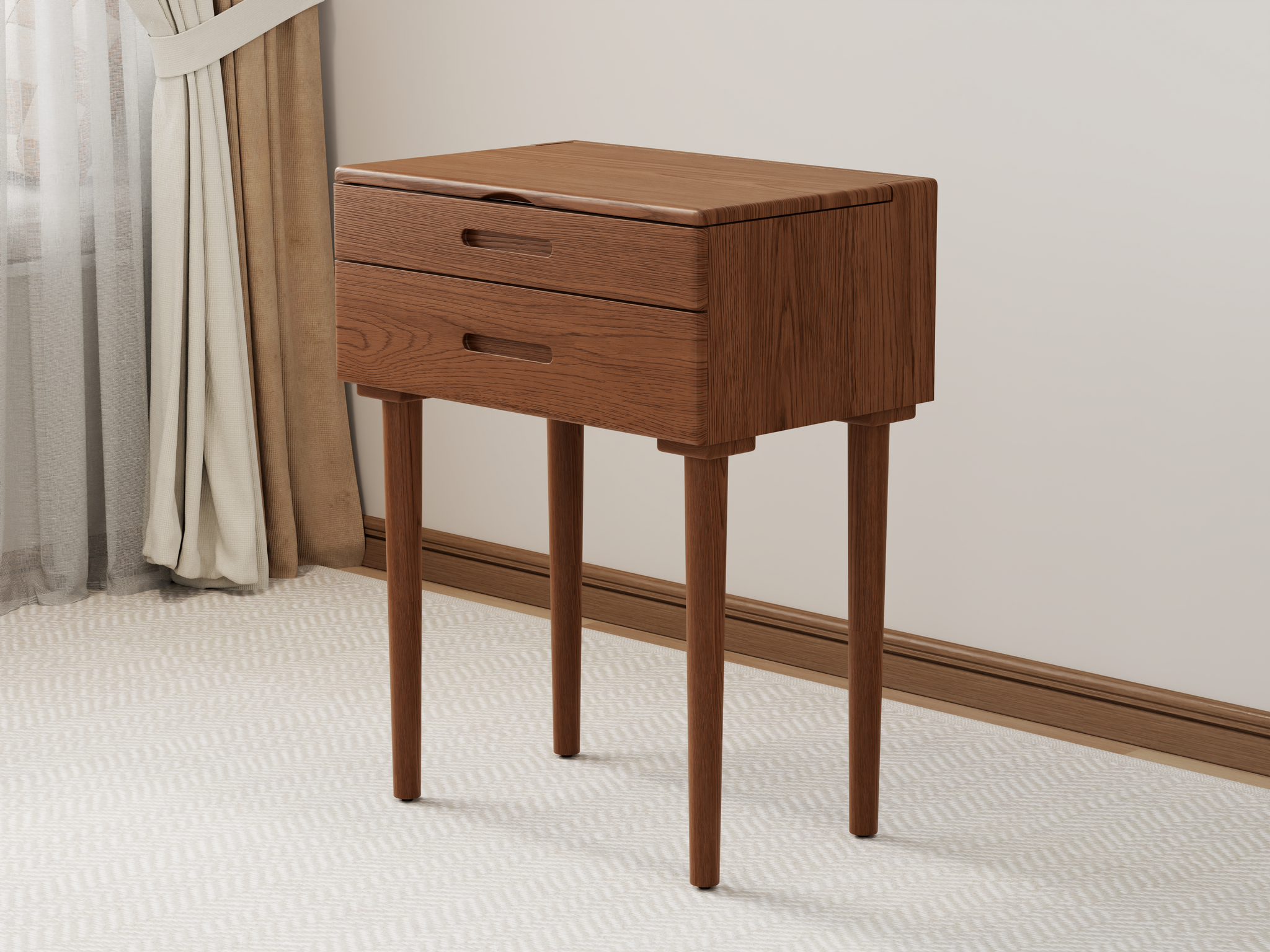 Vanity Desk with Mirror & Lights