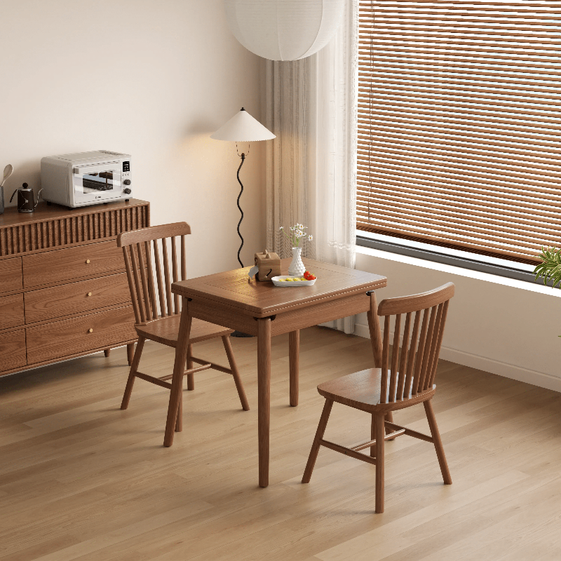 Expandable Solid Wood Dining Table for - Kaslandi Furniture