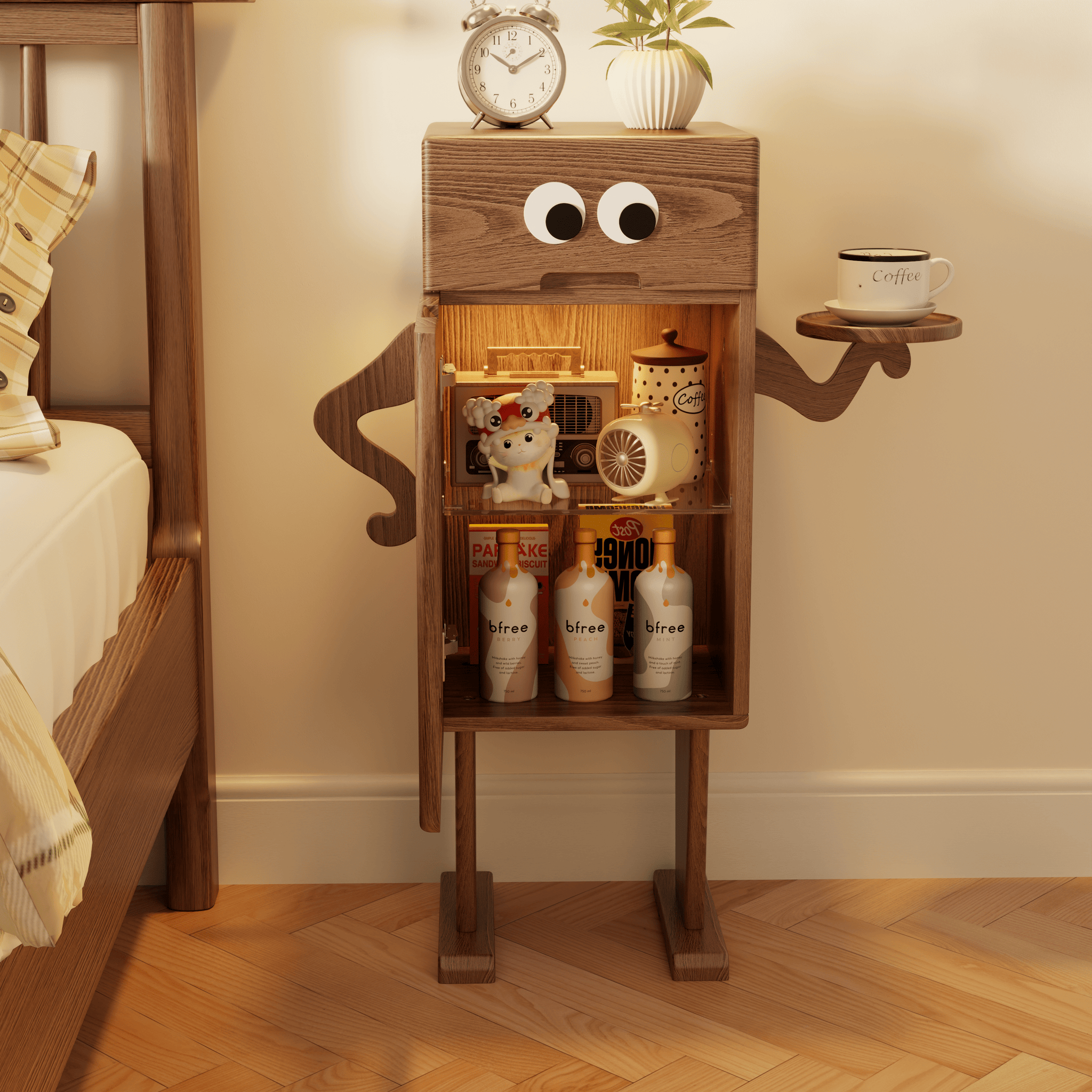 Robot Nightstand,Tall Nightstand