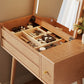 Solid Wood Makeup Vanity with Mirror & Lights (3 - 4 Drawers) - Kaslandi Furniture