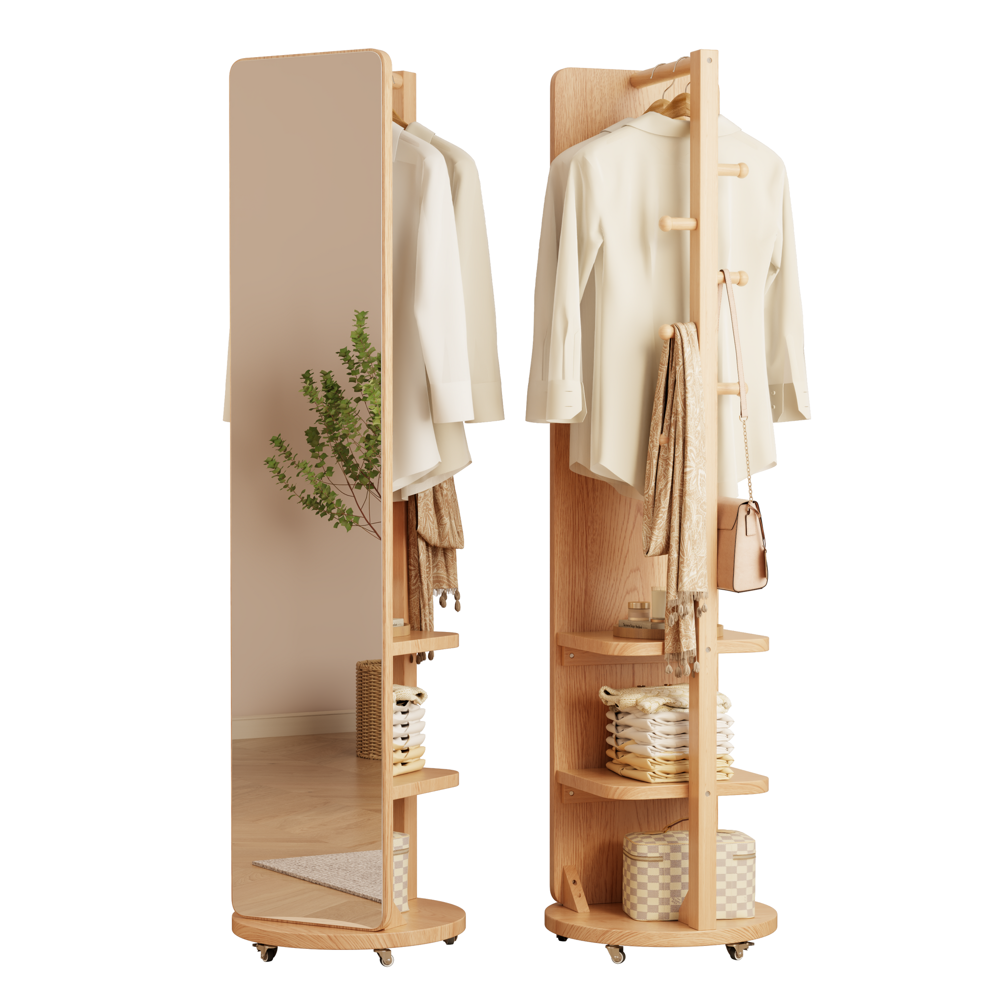 Rolling Full Length Mirror