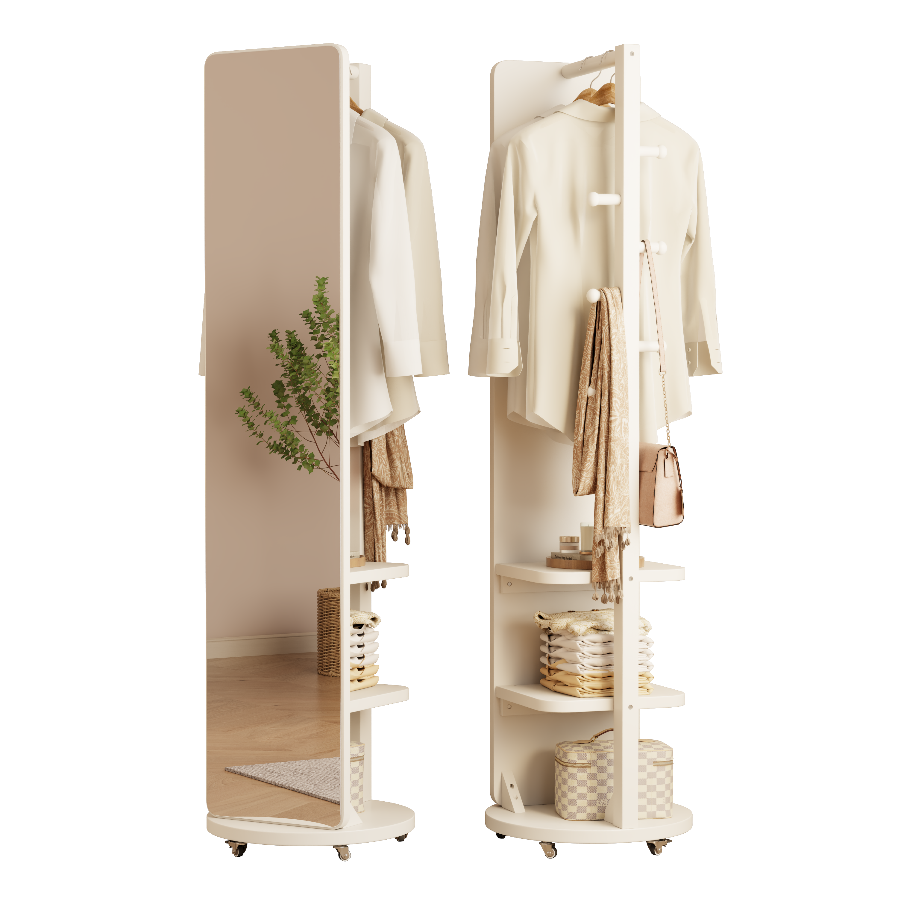 Rolling Full Length Mirror