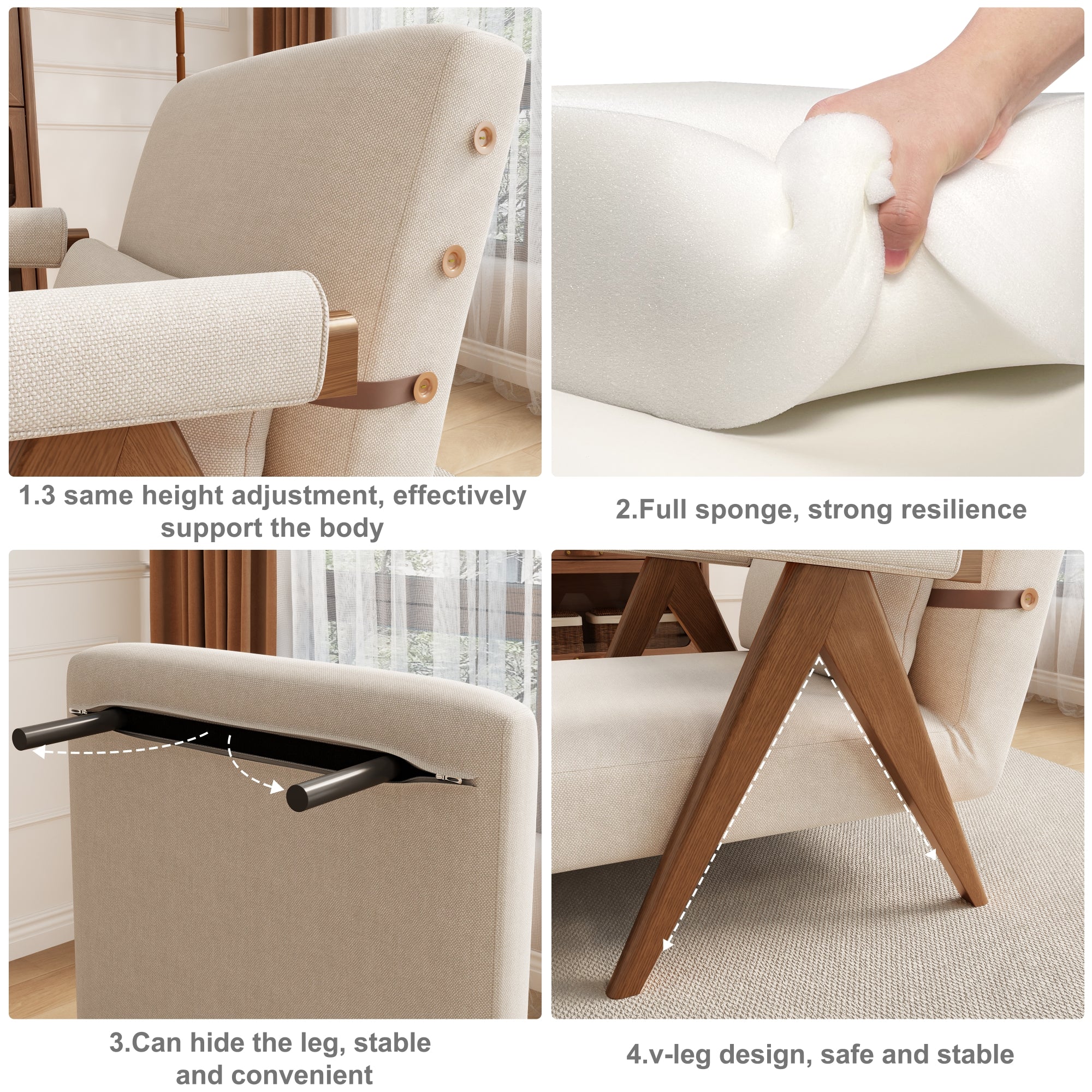 3-in-1 Convertible Sleeper Chair