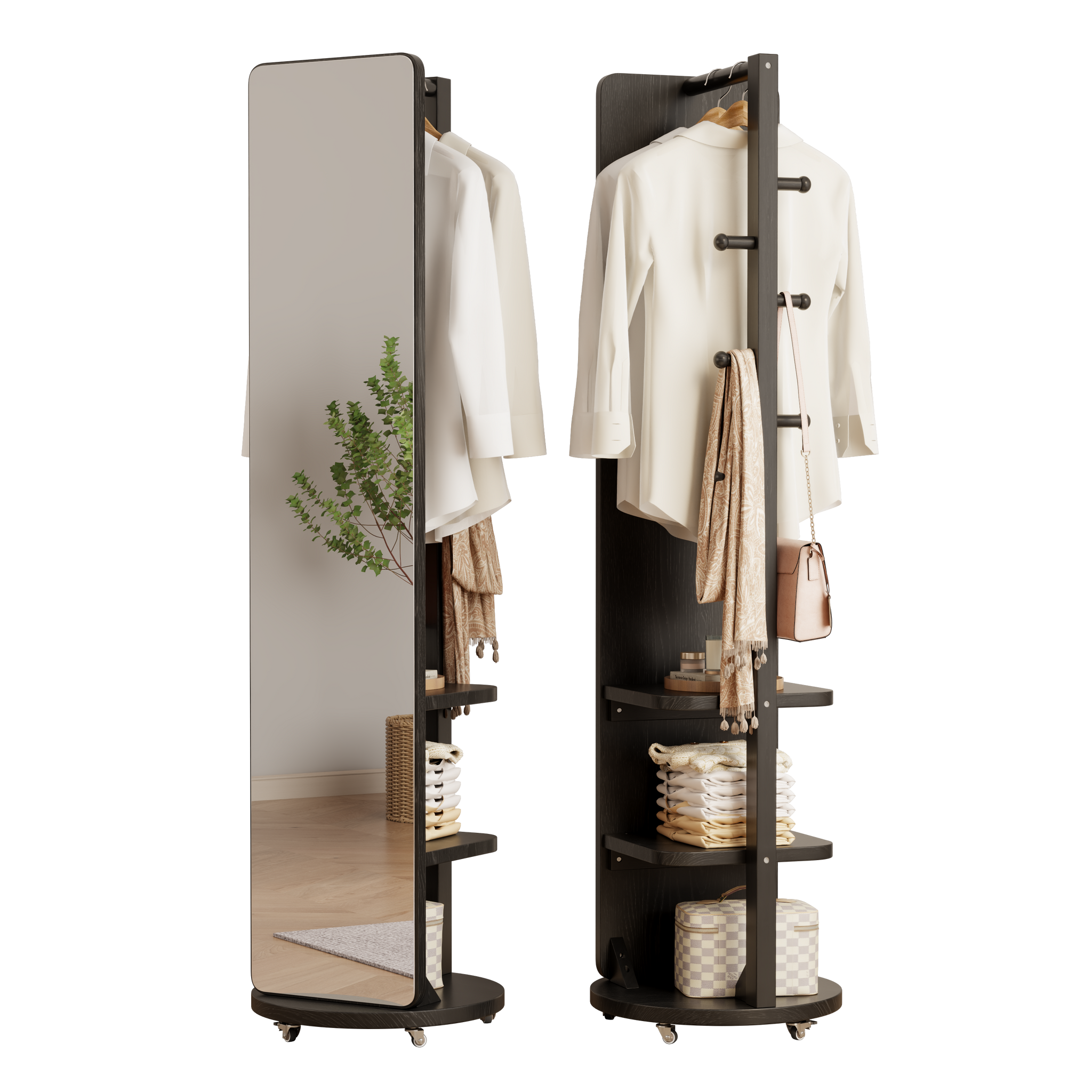 Rolling Full Length Mirror