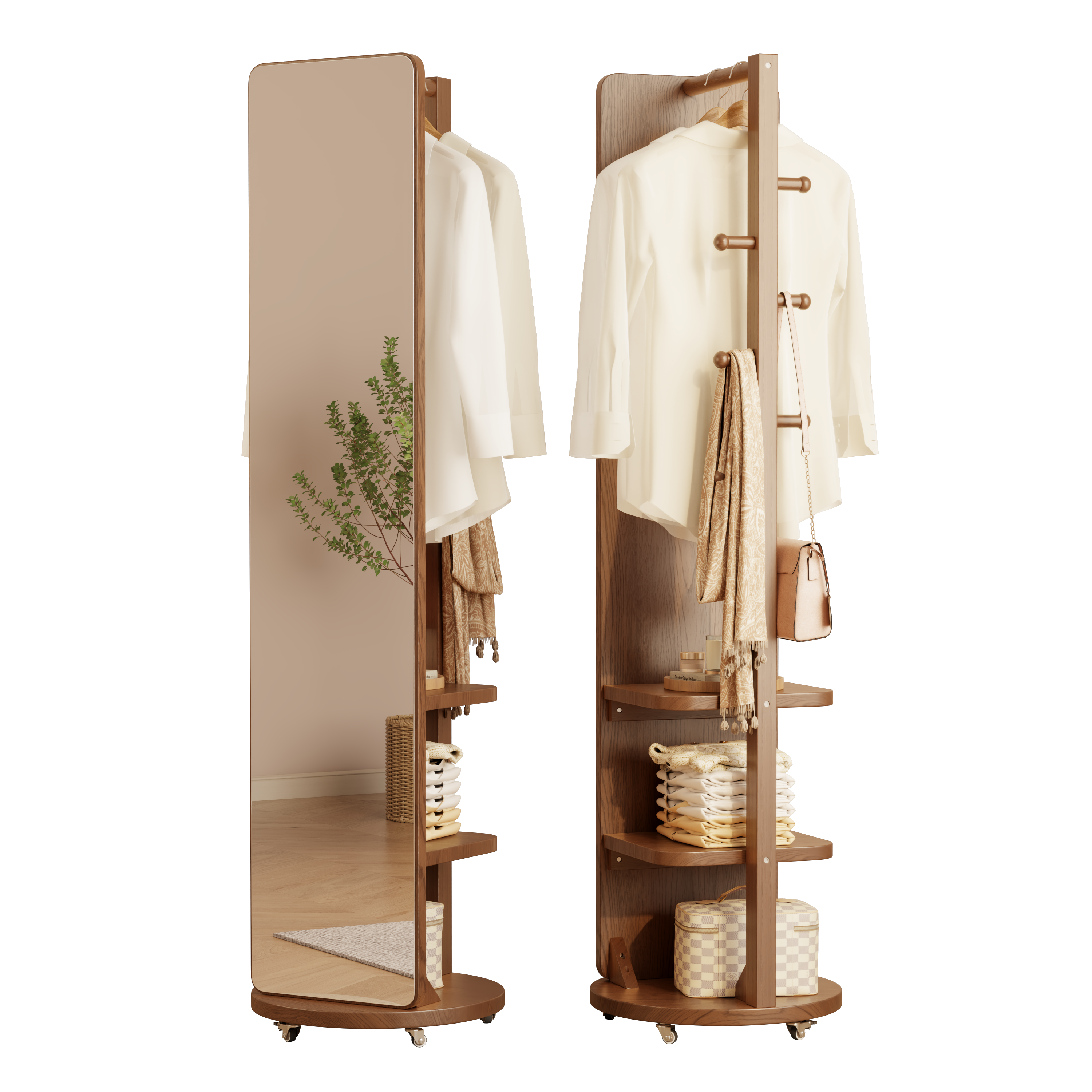 Rolling Full Length Mirror