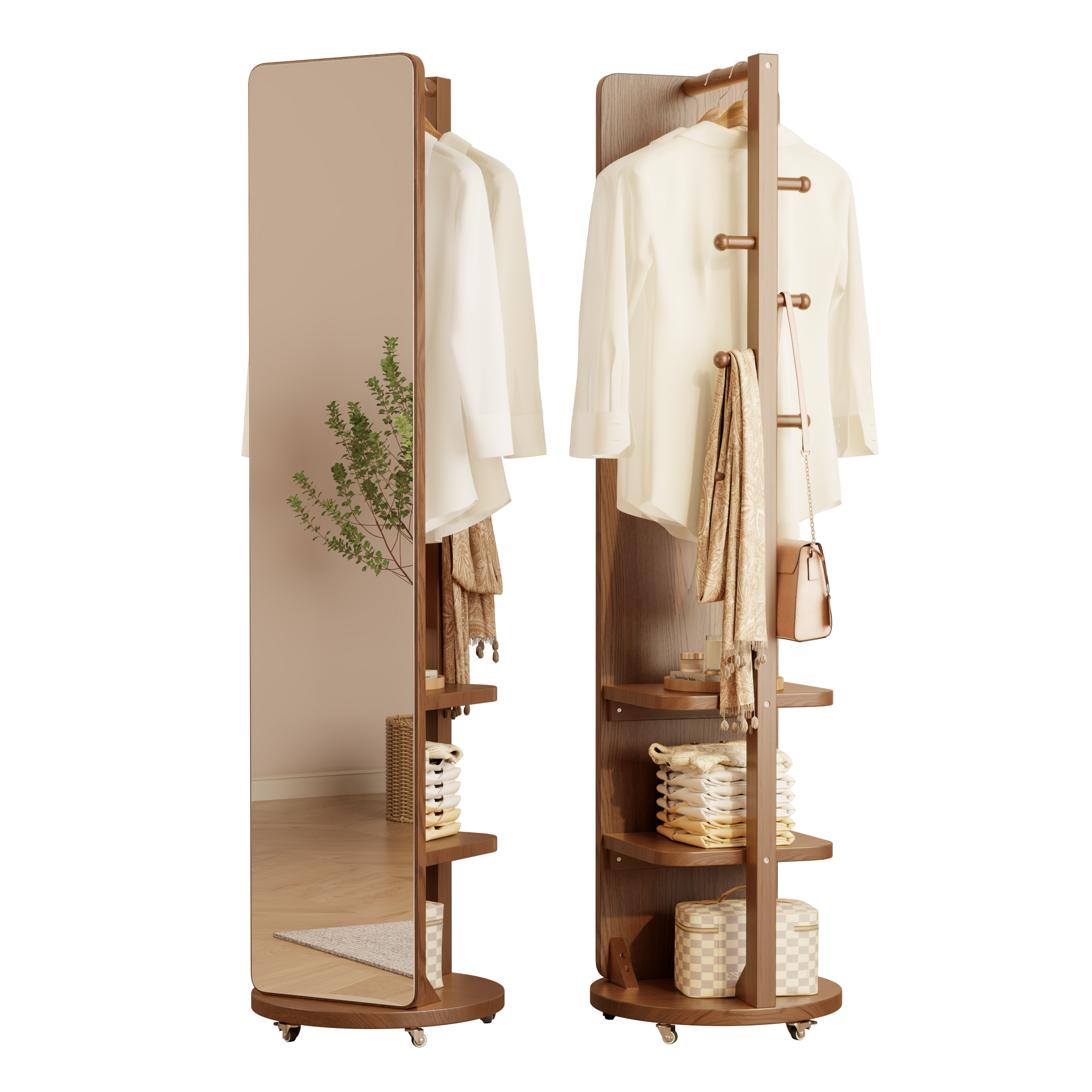 Rolling Full Length Mirror