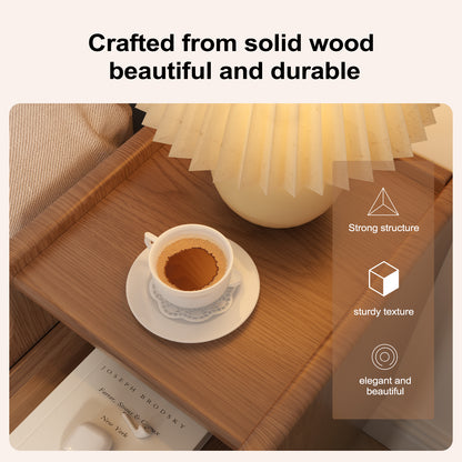 Narrow Bedside Table, 11.81"W