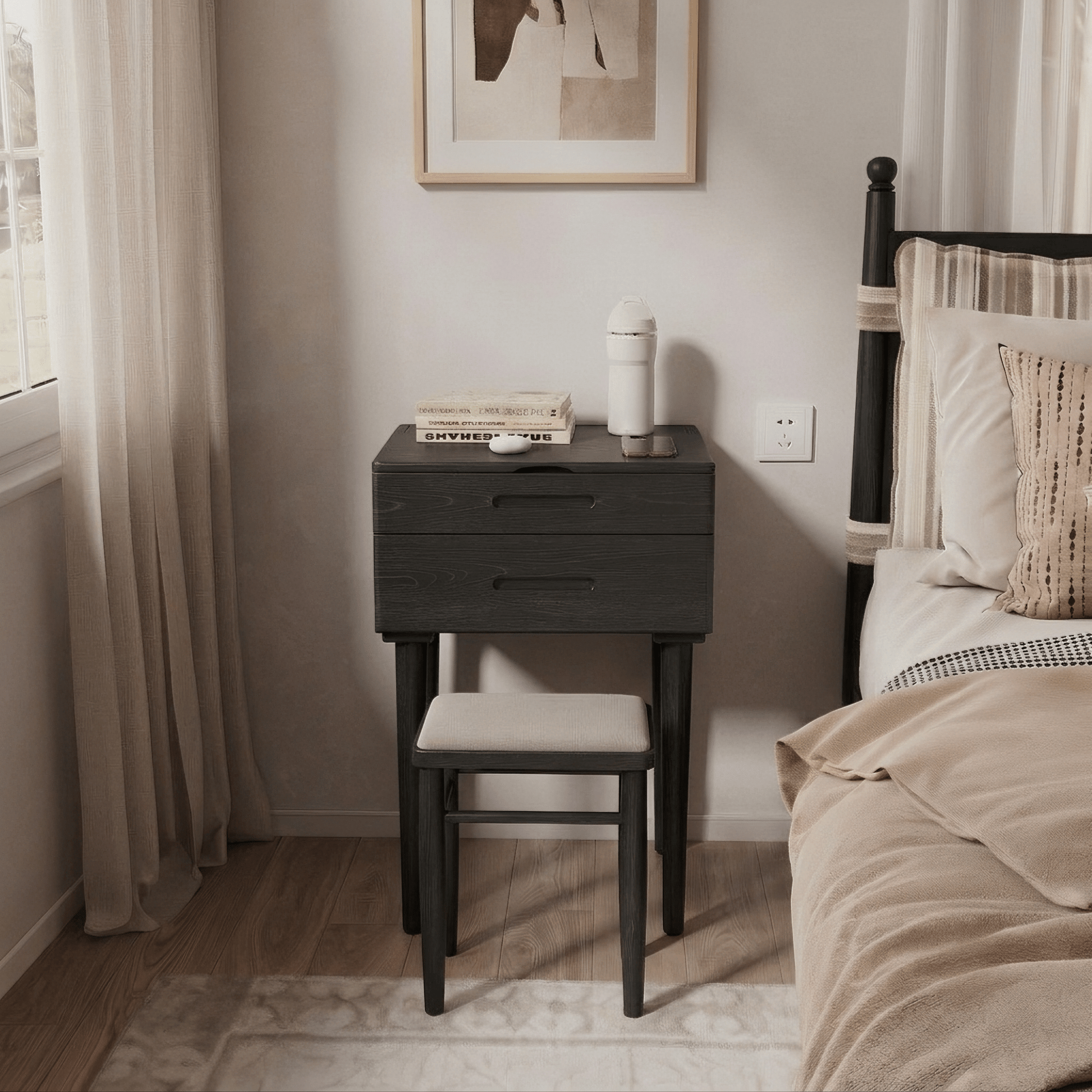 Vanity Desk with Mirror & Lights - iKaslandi